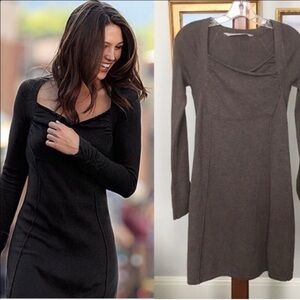 Athleta Black Long Sleeve knit Dress